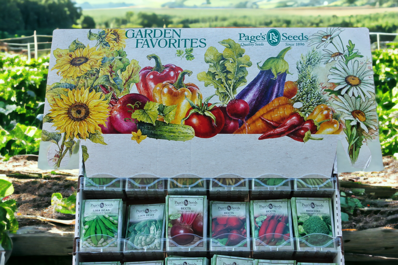 The top of the Premium Standard Vegetable Seed Packets