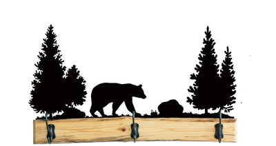 Rustic Wooden 28" Bear Coat Rack From Harvest Array