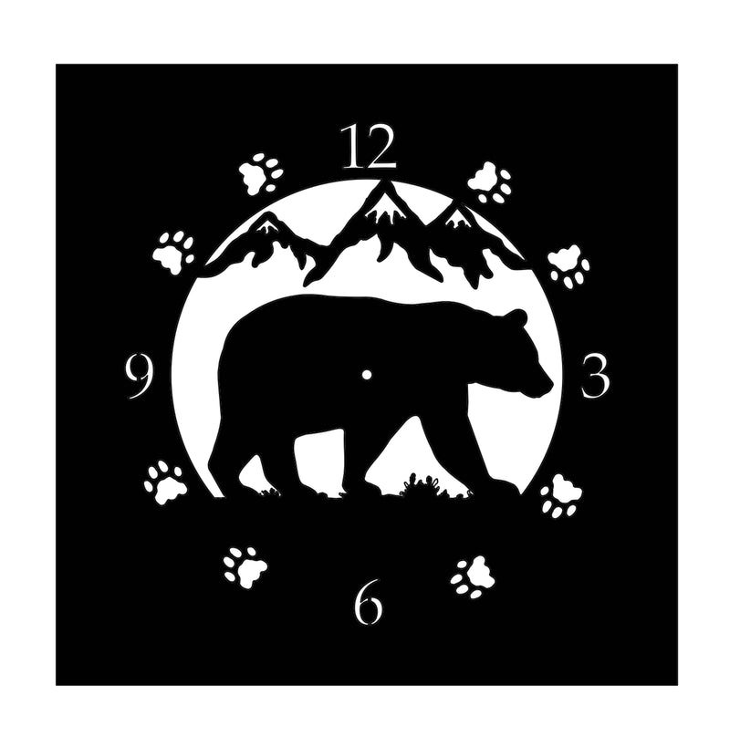 Bear Clock Face for the Log Cabin Clocks from Harvest Array