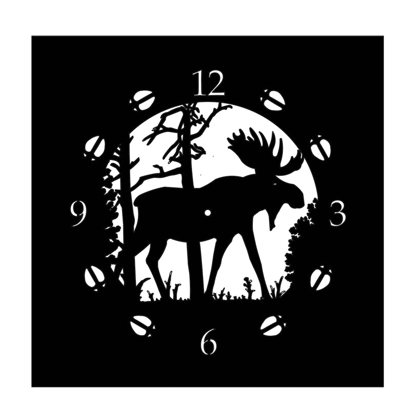 Moose Clock Face for the Log Cabin Clocks from Harvest Array