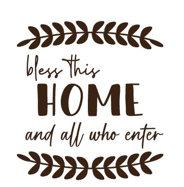 "Bless This Home and All who Enter" Engraving Option for Offset Board