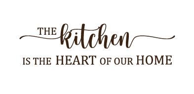 THE kitchen IS THE HEART OF OUR HOME" Engraving Option for Square Board