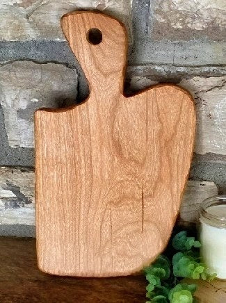 Engravable Offset Wooden Serving Tray Cutting Board