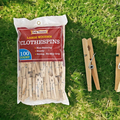 Harvest Array's Amish Made Large Wood Clothespins Bag of 100 will ship directly to your door from the manufacturer.
