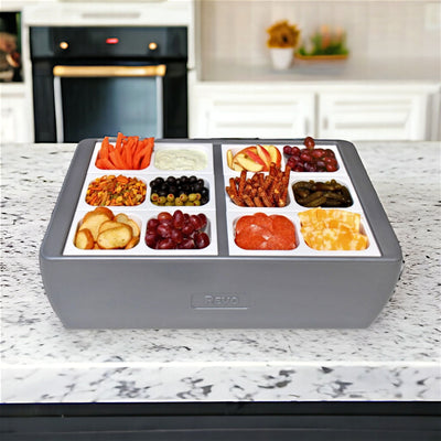 REVO Dubler Party Cooler with Extra3 Pack of Condiment Trays. 3 pack sold separately.