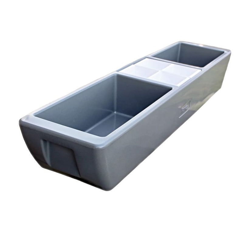 Metallic Gray REVO Coolers Party Barge Insulated Premium Cooler, made in the USA.