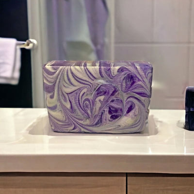 Enjoy the calming fragrance of Lavendar and nourishing feel of goat's milk when using this beautiful handmade soap. 