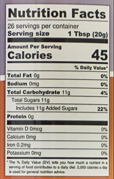 Byler's Relish House Seedless Homemade Style Jams Red Raspberry Nutrition Facts