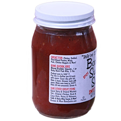 Recipe for Bone Suckin' Ribs made with Harvest Array's Spicy Sweet Southern Bone Suckin' Sauce. Yum.