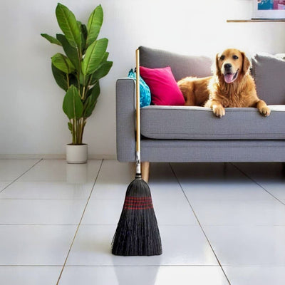 Shop Harvest Array for Amish made Black Medium Brooms for quick and efficient household messes, like do hair and tracked in dirt.