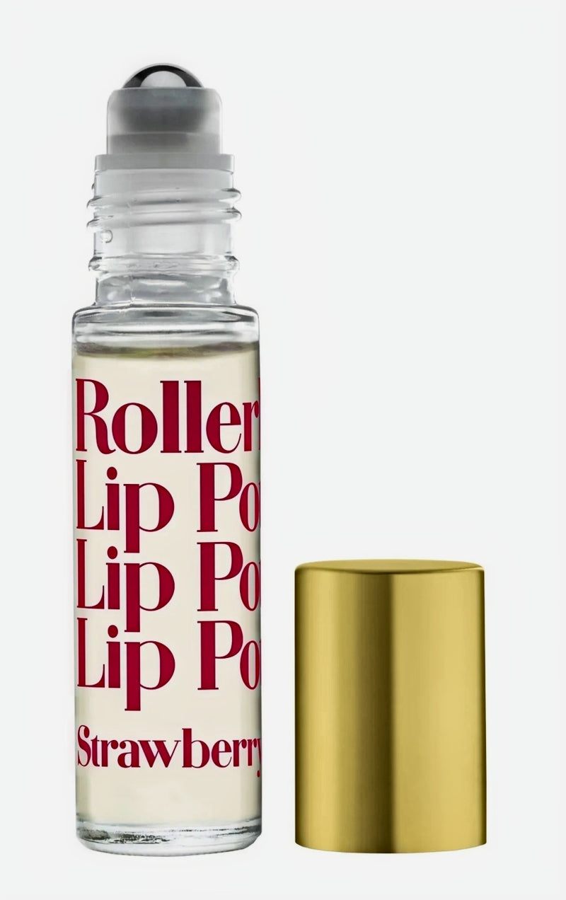Strawberry Swirl Flavored Rollarball Lip Potion - Vintage, Organic Lip Gloss for Harvest Array