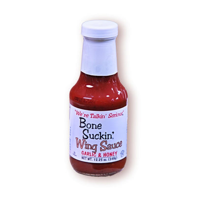 Each bottle of 12.25 oz. Bone Suckin' Garlic and Honey Wing Sauce s securely packaged to arrive to your door from Harvest Array.