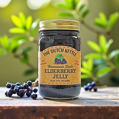 Shop Harvest Array for The Dutch Kettle Homemade Style Elderberry Jelly. Amish made in NC.