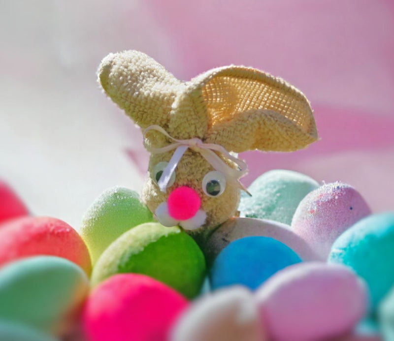 The Tan Washcloth Bunny is ready for Easter and available from Harvest Array.