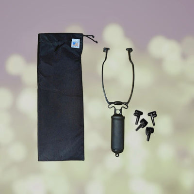 Black Temple Massager™ with 2 Extra Sets of Massage Tips and Black Carry Bag