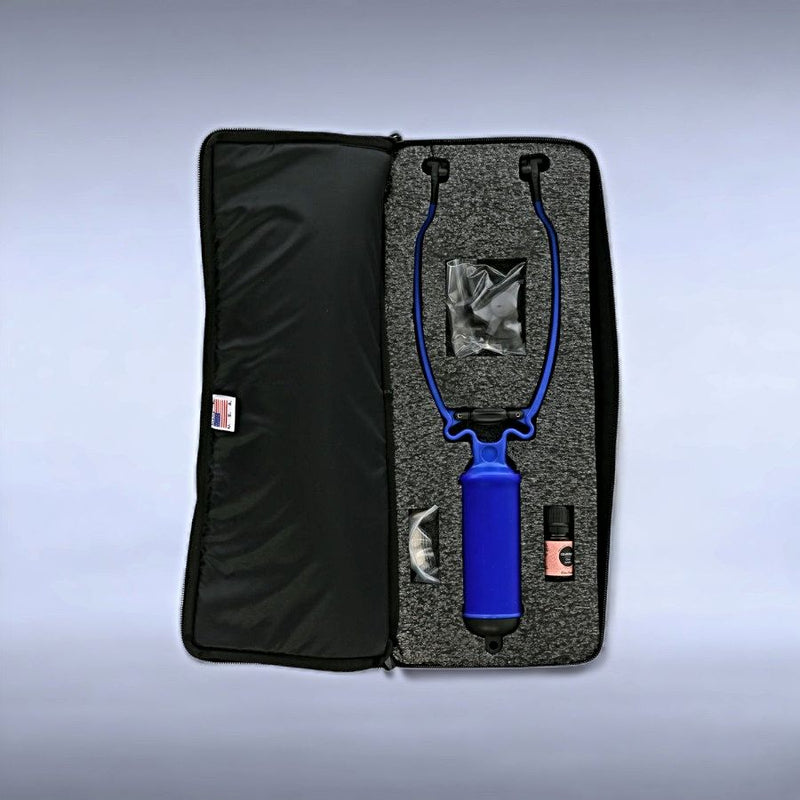 Dark Blue Temple Massager™ Kit with Carry Case at Harvest Array.