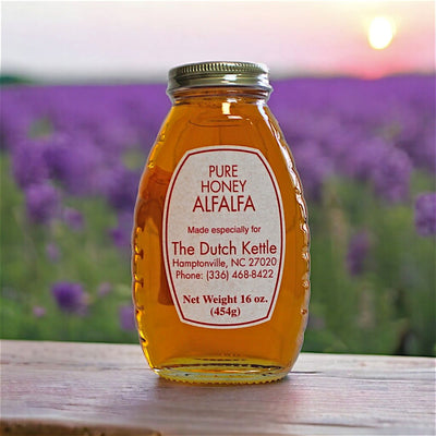 Pure Alfalfa Honey from The Dutch Kettle available at harvestarray.com