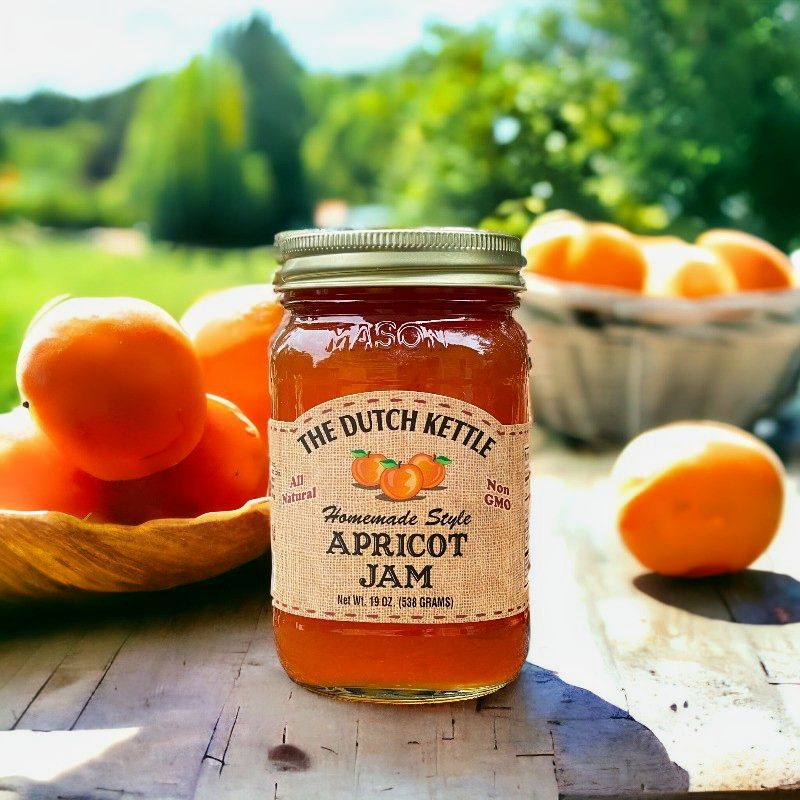 Apricot flavored Dutch Kettle Amish Homemade Style Jams