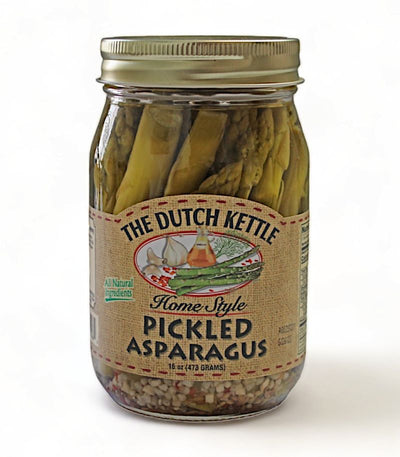 Dutch Kettle Amish Home Style Pickled Asparagus from Harvest Array.