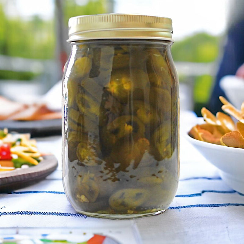 Looking for a tasty new accompaniment to nachos, hotdogs, and gameday snacks. Harvest Array has Pickled Sweet Jalapenos.