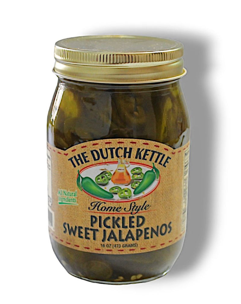 The Dutch Kettle Homemade Pickled Sweet Jalapenos from Harvest Array.