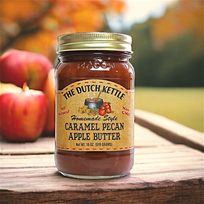  The Dutch Kettle Amish Caramel Pecan Apple Butter made in USA available at Harvest Array.