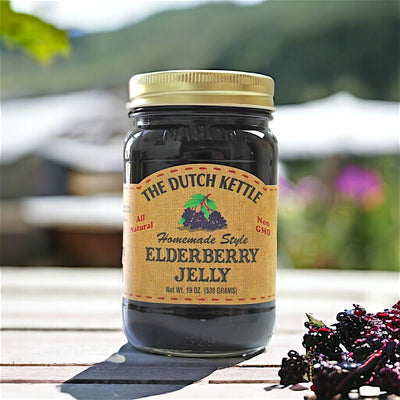 Shop Harvest Array for The Dutch Kettle Homemade Style Elderberry Jelly. Amish made in NC.