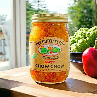 The Dutch Kettle Hot Chow Chow available at Harvest Array, the online general store!