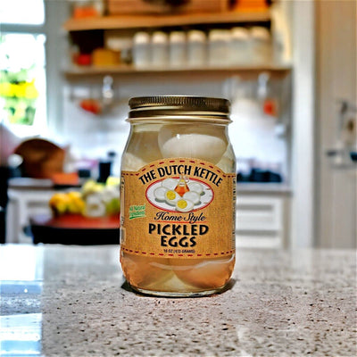 Dutch Kettle Amish Home Style Pickled Eggs are made in North Carolina