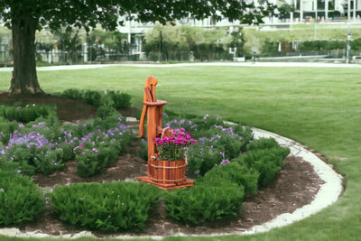 Small Amish Made Cedar Water Pump Planters