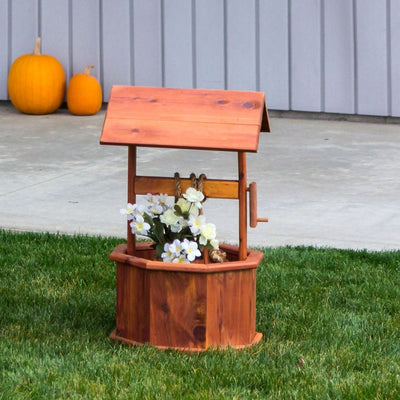 Amish Made Cedar Wishing Well