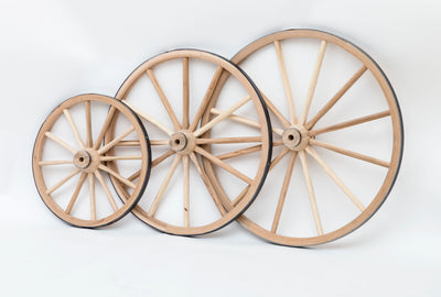 Wooden Hub Wagon Wheels
