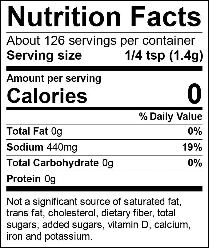 Zesty Bread & Butter Pickles Quick Process® Pickle Mix Nutrition Info for Harvest Array