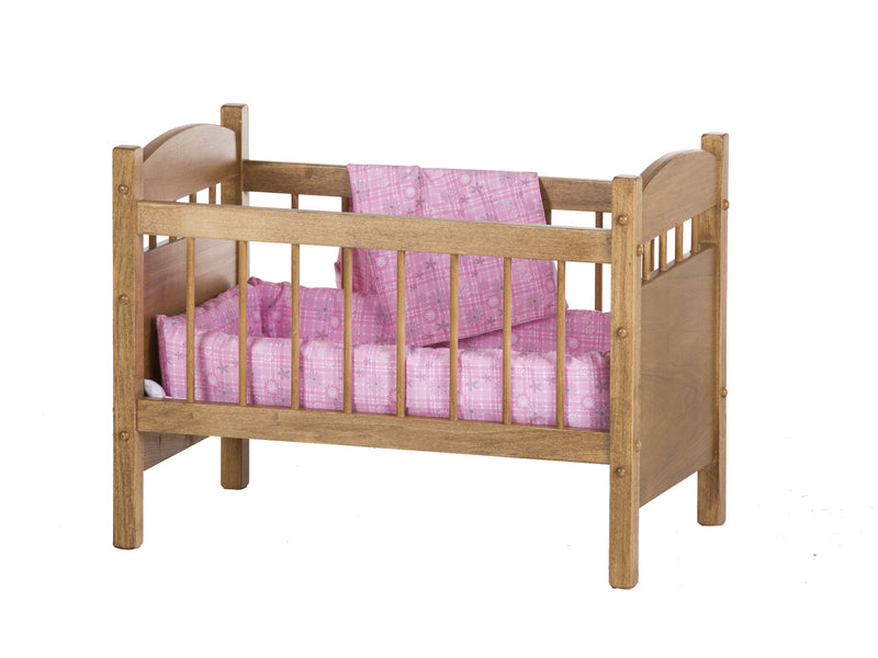 Harvest 25Inch Long Wooden Baby Doll Crib