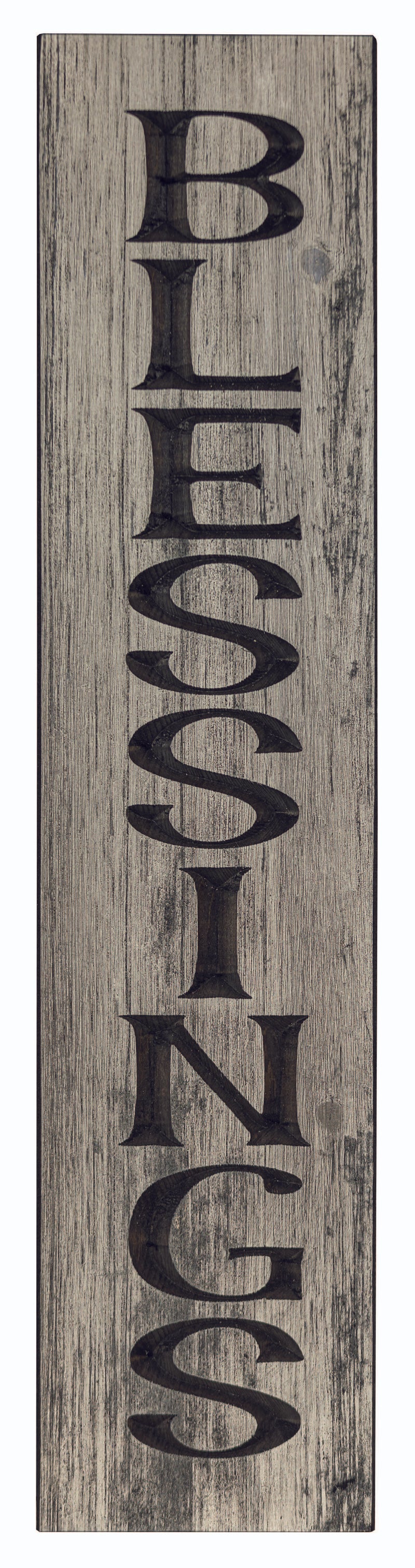 Blessings Vertical Wooden Signs - 24" X 5.5". 