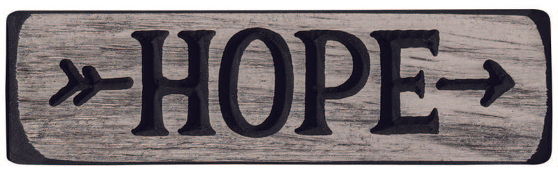 6 Inch Engraved "HOPE" Wooden Magnetic Signs