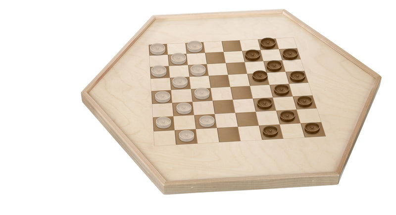Wooden Checker Game Board