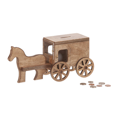 Horse and Buggy Bank in Harvest Stain