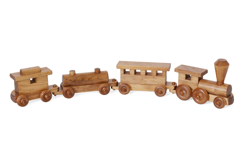 Harvest Wooden Toy Train is Amish made in Pennsylvania. Available today at harvestarray.com.