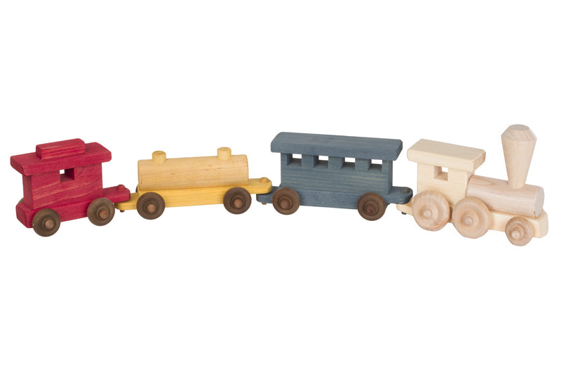 Multi Colored Wooden Toy Train