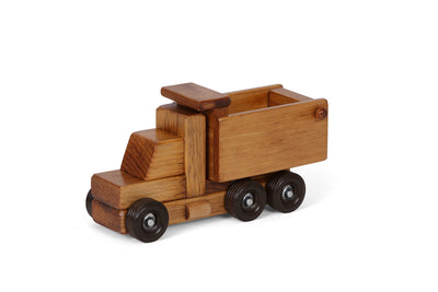 Small wooden dump truck