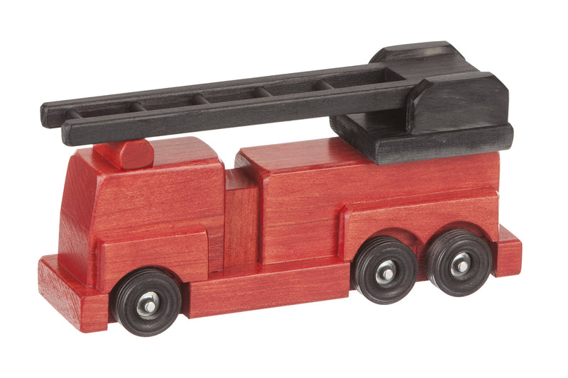 Handmade wooden toy trucks, crafted by an Amish family, with child-safe, eco-friendly finishes.