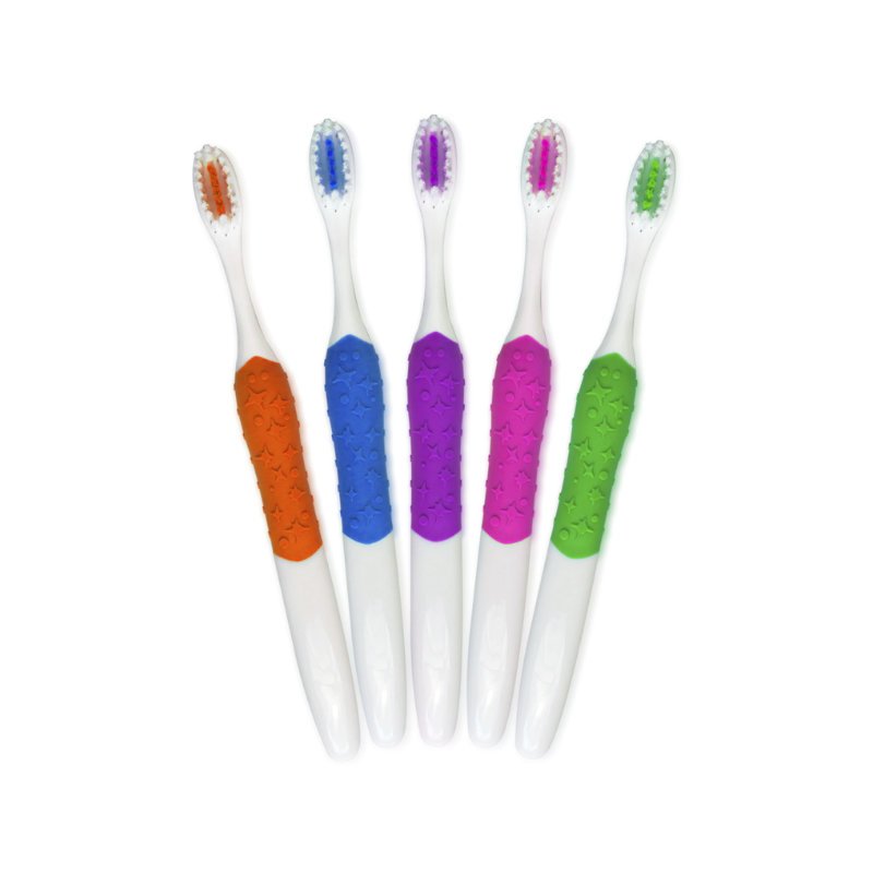 Textured Grip Youth Toothbrush in five color choices