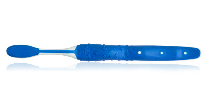 The back view of the Textured Grip Youth Toothbrush