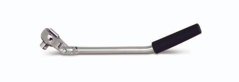 3/8" Drive Bent Flex Head Ratchet Double Offset Ergonomic Nitrile Comfort Grip - 10-3/4"