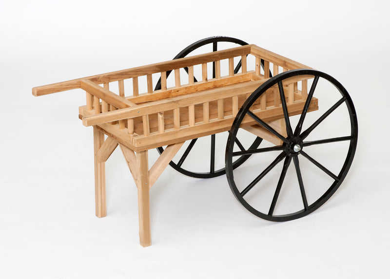 Amish Red Cedar Peddlers Cart Wagon is great to display your produce.