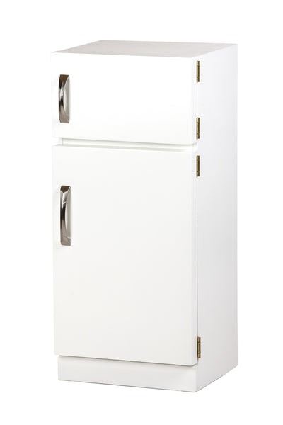 White Colored Children's Wooden Refrigerator Playset