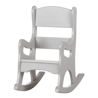 Grey Children's Wooden Rocking Chair