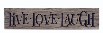 Live Laugh Love 24 inch wooden Sign on Harvest Array
