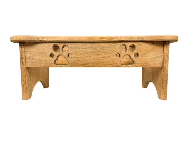 Double Wooden Dog Feeders (Medium) holds Two Quarts